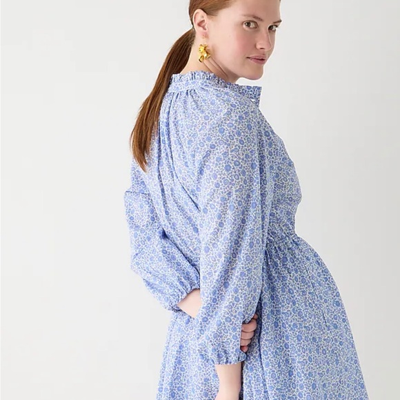 J.Crew Ruffle-collar mini dress in Liberty® D'Anjo Coast fabric Size/XXS - Picture 6 of 6